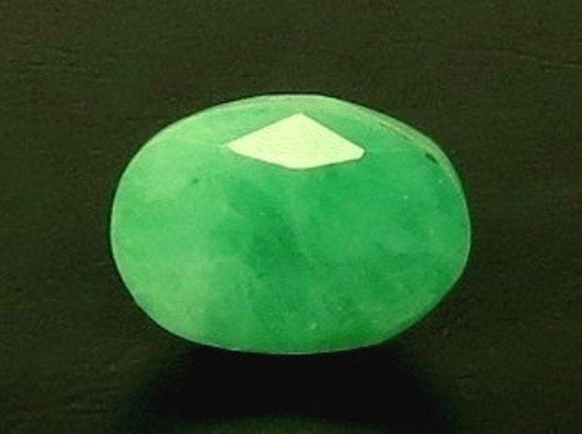 6.66/CT Natural Panna Stone with Govt. Lab Certificate