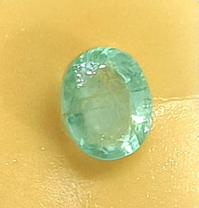 3.52/CT Natural Panna Stone with Govt. Lab Certificate (56610)