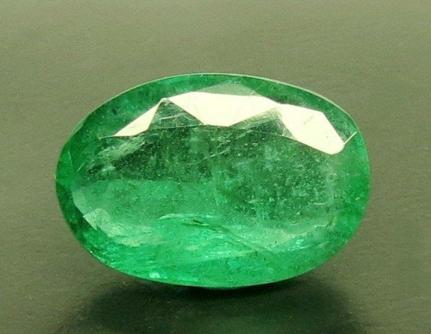 7.44/CT Natural Panna Stone with Govt. Lab Certificate (89910)