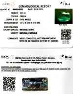 Load image into Gallery viewer, 2.94/CT Natural Panna Stone with Govt. Lab Certificate (56610)
