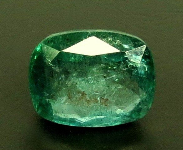 6.45/CT Natural Panna Stone with Govt. Lab Certificate (56610)