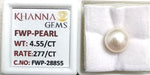 Load image into Gallery viewer, 4.55/CT Natural Fresh Water Pearl With Lab Certificate

