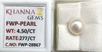 Load image into Gallery viewer, 4.50/CT Natural Fresh Water Pearl With Lab Certificate
