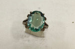 Load image into Gallery viewer, 6.20/GM GREEN FLUORITE SILVER RING  (525)