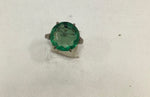 Load image into Gallery viewer, 5.30/GM GREEN FLUORITE SILVER RING (525)