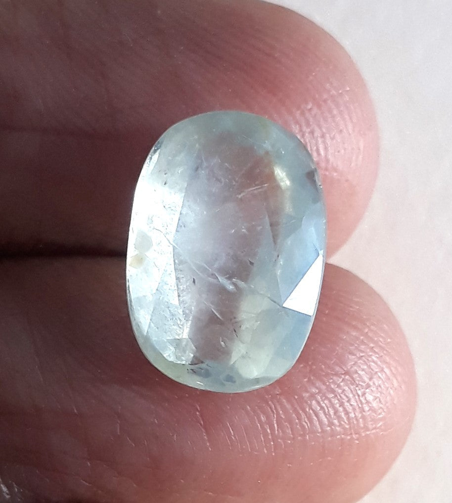 6.25/CT Natural Green Sapphire with Govt. Lab Certified Gemstone-103962