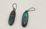 Load image into Gallery viewer, 12.60/GM LABRADROITE SILVER EAR RINGS  (525)