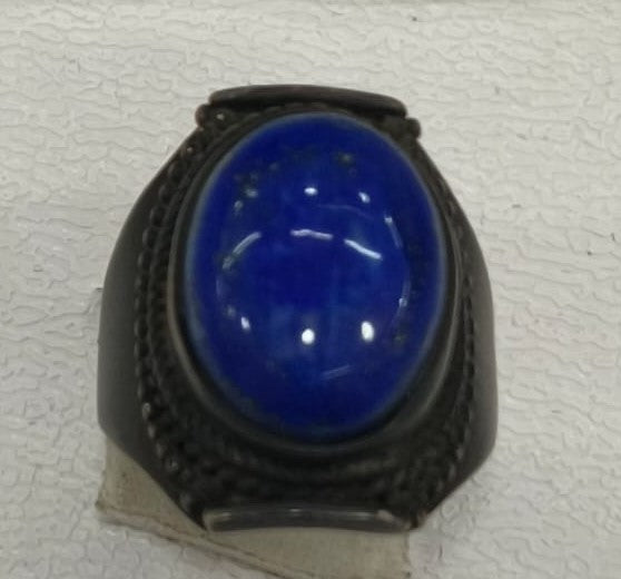 7.70/GM LAPIS SILVER RING (525)
