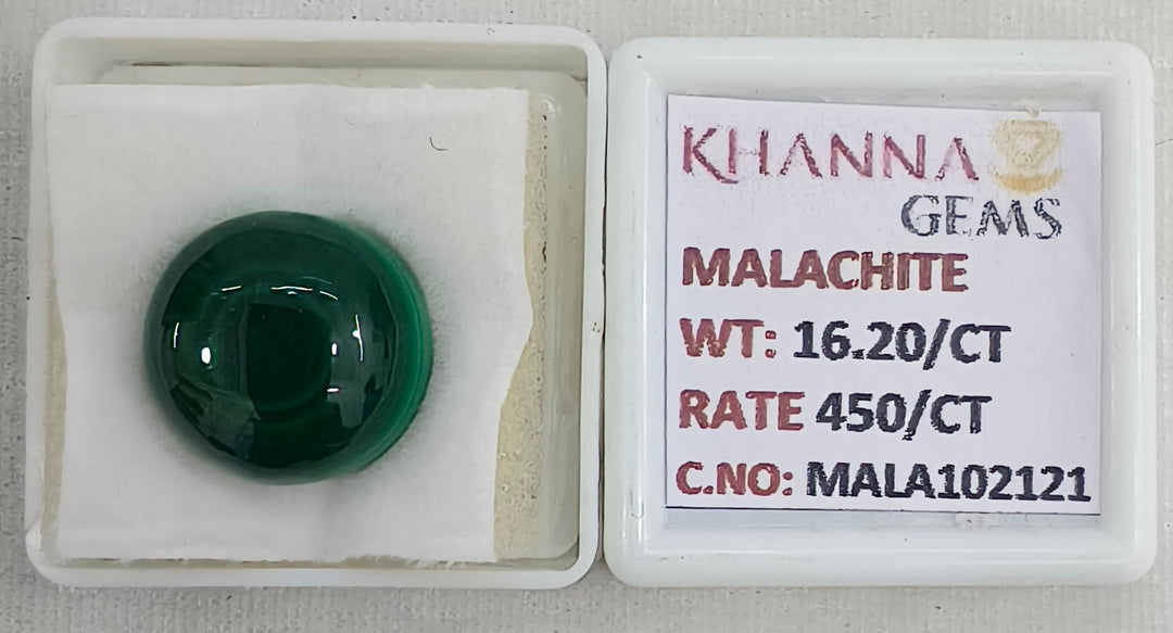 16.20/CT Natural Malachite Gemstone of Premium Quality-MALA102121