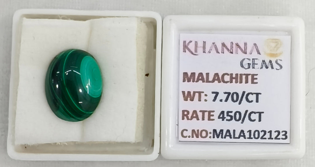 7.70/CT Natural Malachite Gemstone of Premium Quality-MALA102123