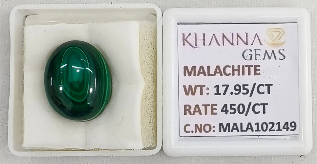 17.95/CT Natural Malachite Gemstone of Premium Quality-MALA102149