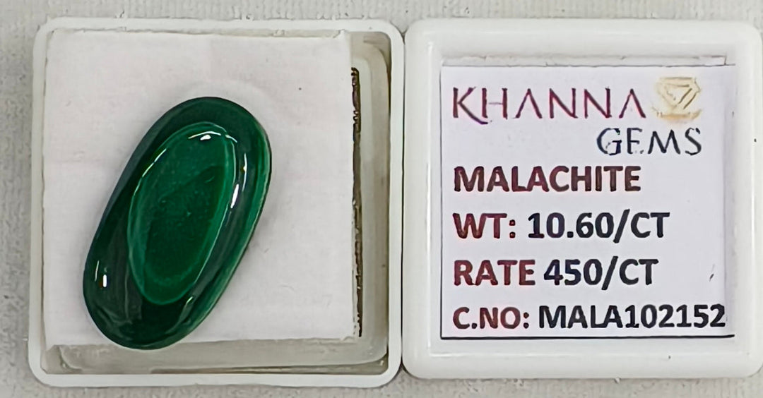 10.60/CT Natural Malachite Gemstone of Premium Quality-MALA102152