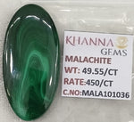 Load image into Gallery viewer, 49.55/CT Natural Malachite Gemstone of Premium Quality-MALA101036