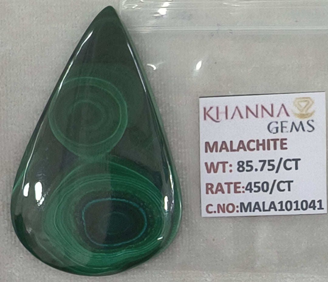 85.75/CT Natural Malachite Gemstone of Premium Quality-MALA101041