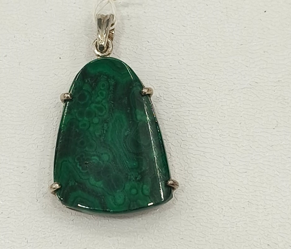 12.09/GM MALACHITE SILVER PENDANT (2000)