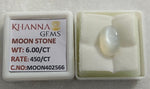 Load image into Gallery viewer, 6/CT Moon Stone with Govt. Lab Certificate (450)
