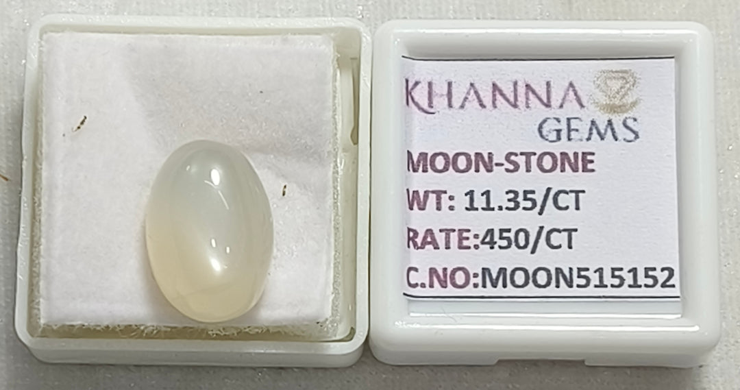 11.35/CT Moon Stone with Govt. Lab Certificate