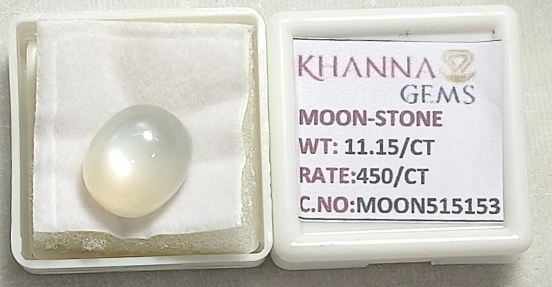 11.15/CT Moon Stone with Govt. Lab Certificate (450)