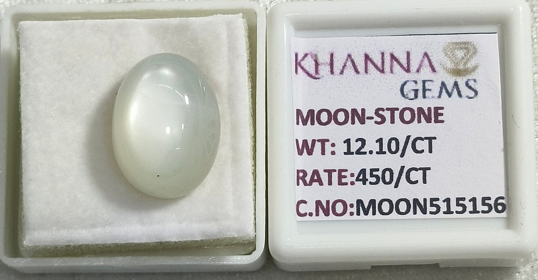 12.10/CT Moon Stone with Govt. Lab Certificate