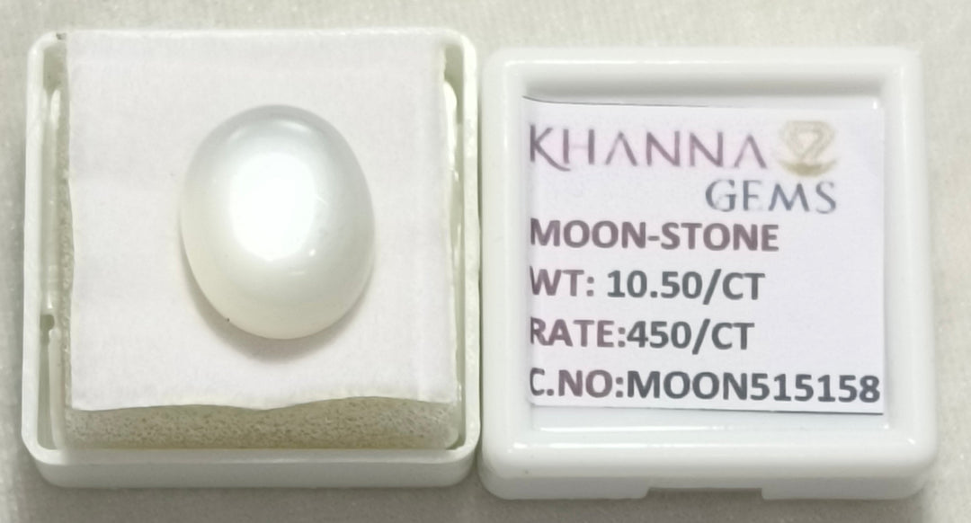 10.50/CT Moon Stone with Govt. Lab Certificate (450)