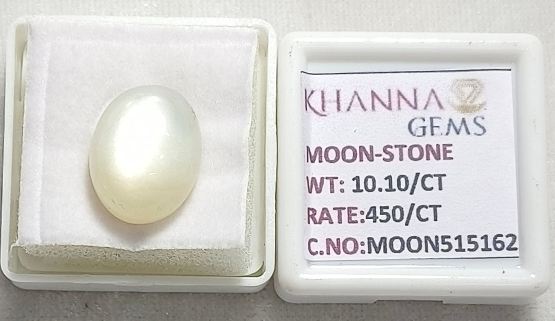 10.10/CT Moon Stone with Govt. Lab Certificate (450)