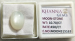 Load image into Gallery viewer, 10.70/CT Moon Stone with Govt. Lab Certificate (450)