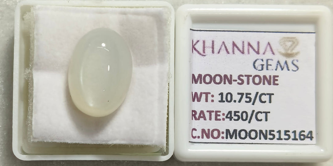 10.75/CT Moon Stone with Govt. Lab Certificate (450)