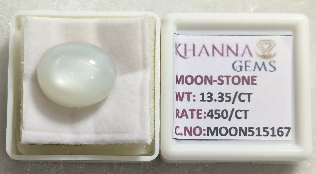 13.35/CT Moon Stone with Govt. Lab Certificate (450)