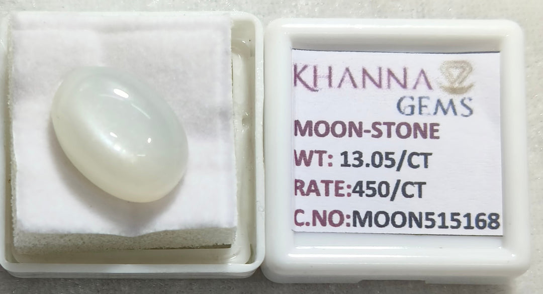 13.05/CT Moon Stone with Govt. Lab Certificate (450)