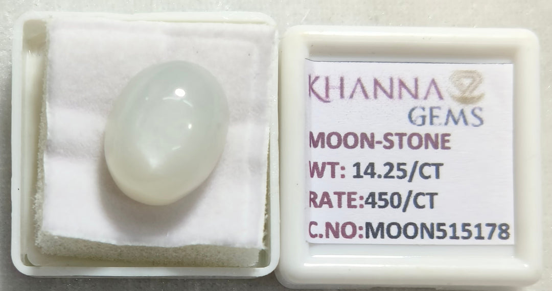 14.25/CT Moon Stone with Govt. Lab Certificate (450)