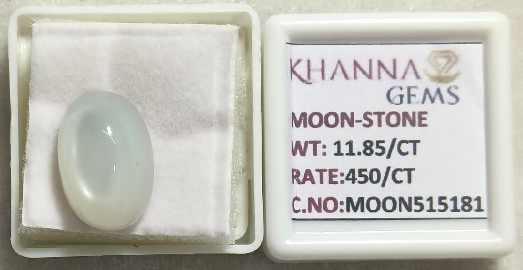 11.85/CT Moon Stone with Govt. Lab Certificate (450)