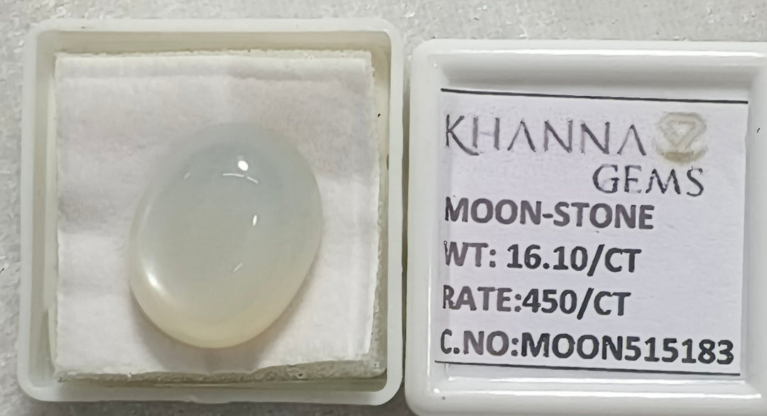16.10/CT Moon Stone with Govt. Lab Certificate (450)