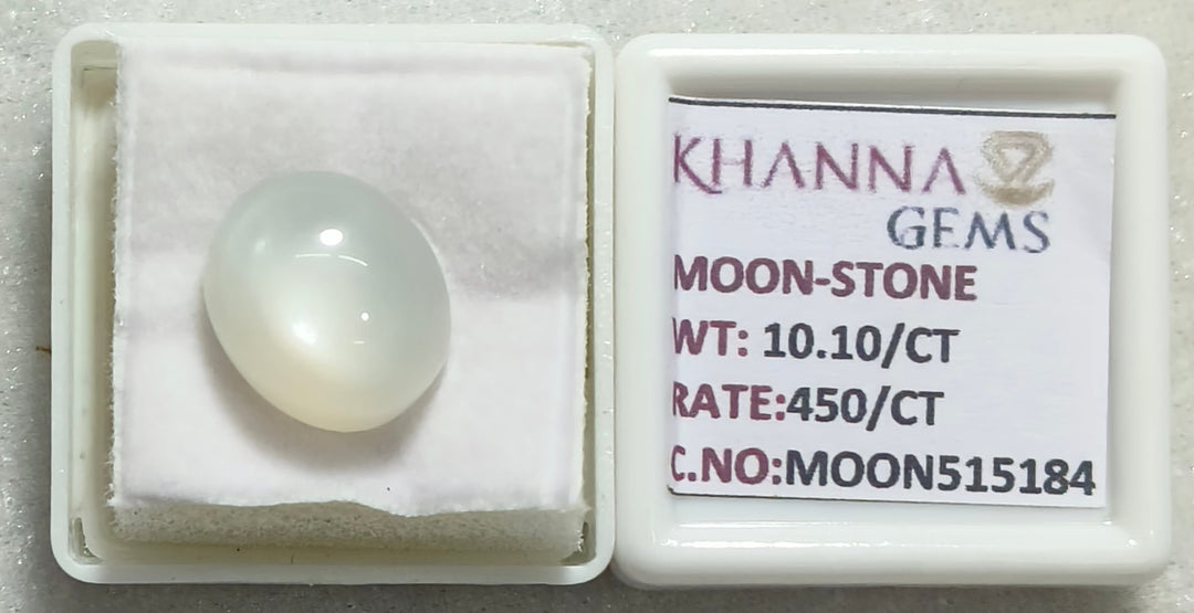 10.10/CT Moon Stone with Govt. Lab Certificate (450)