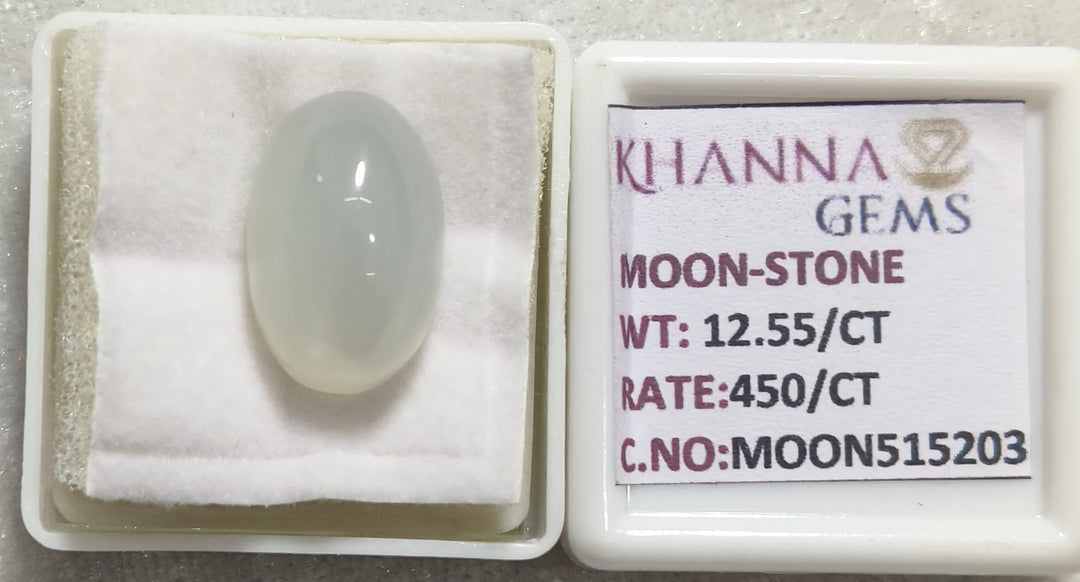 12.55/CT Moon Stone with Govt. Lab Certificate (450)