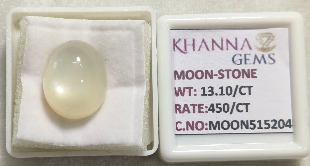 13.10/CT Moon Stone with Govt. Lab Certificate (450)