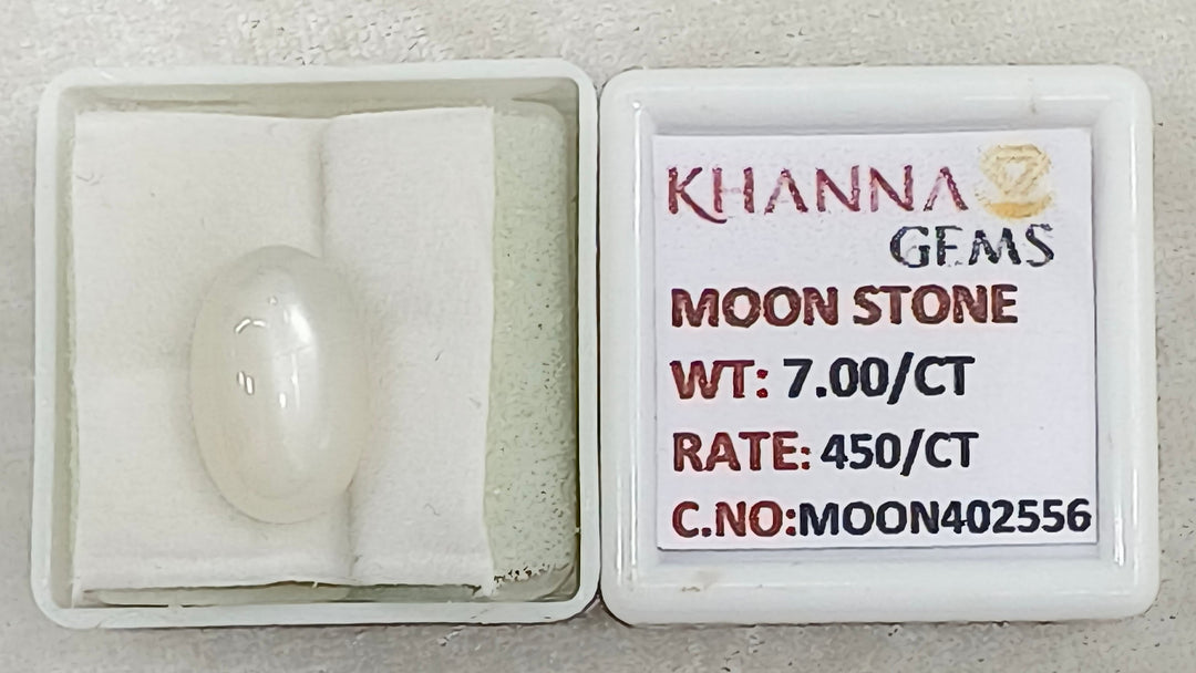 7.00/CT Moon Stone with Govt. Lab Certificate (450)