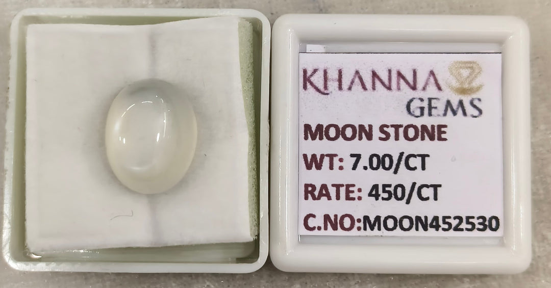 7.00/CT Moon Stone with Govt. Lab Certificate (450)