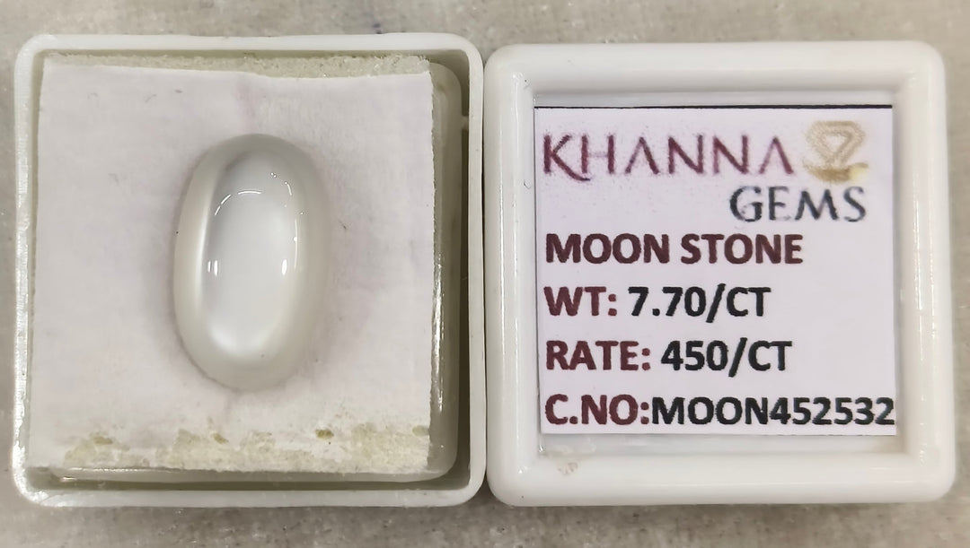 7.45/CT Moon Stone with Govt. Lab Certificate (450)