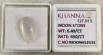 Load image into Gallery viewer, 6.40/CT Moon Stone with Govt. Lab Certificate (450)