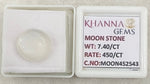 Load image into Gallery viewer, 7.40/CT Moon Stone with Govt. Lab Certificate (450)