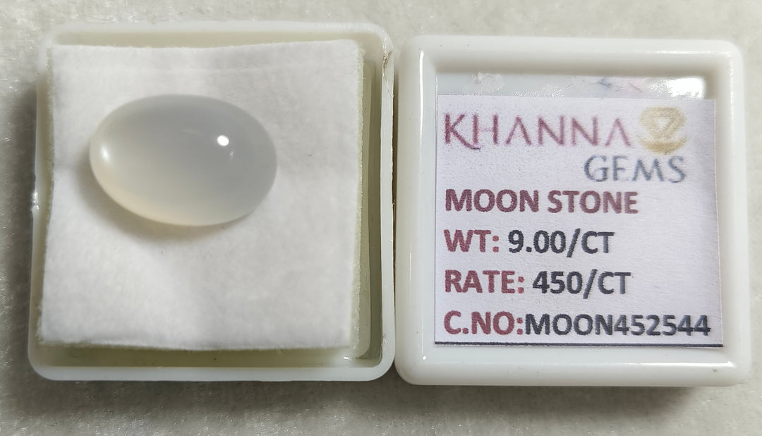 9.00/CT Moon Stone with Govt. Lab Certificate (450)