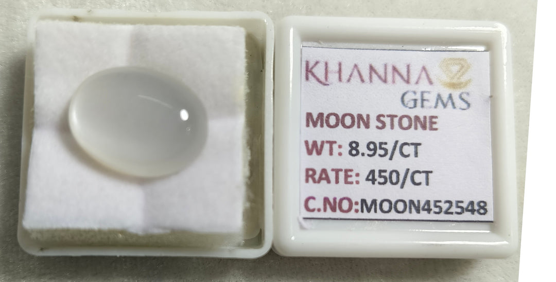 8.95/CT Moon Stone with Govt. Lab Certificate (450)