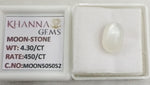 Load image into Gallery viewer, 4.30/CT Moon Stone with Govt. Lab Certificate (450)