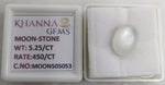 Load image into Gallery viewer, 5.25/CT Moon Stone with Govt. Lab Certificate (450)
