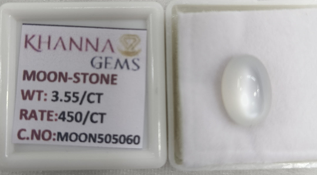 3.55/CT Moon Stone with Govt. Lab Certificate
