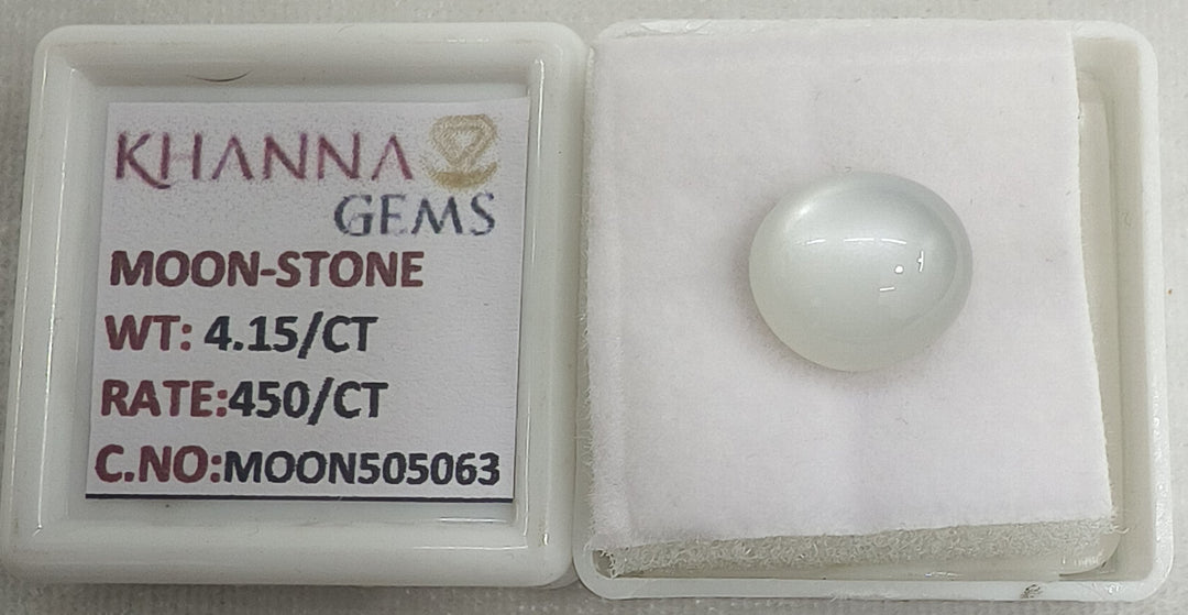 4.15/CT Moon Stone with Govt. Lab Certificate