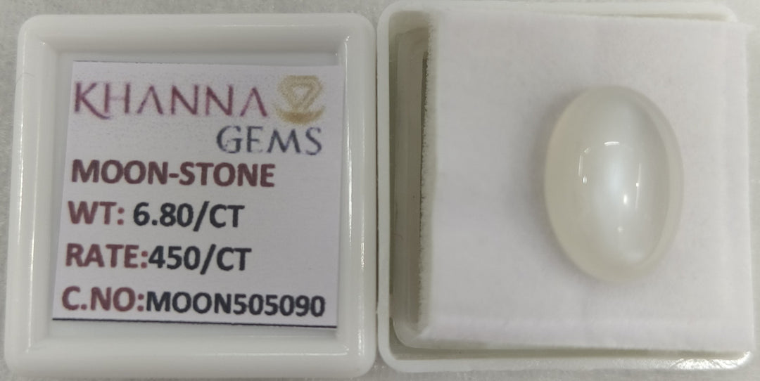 6.80/CT Moon Stone with Govt. Lab Certificate