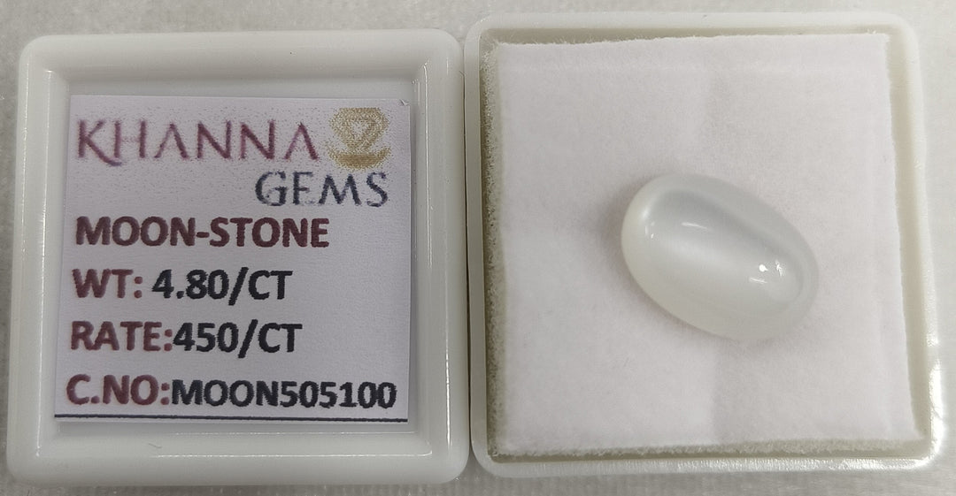 4.80/CT Moon Stone with Govt. Lab Certificate