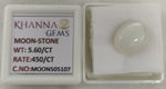 Load image into Gallery viewer, 5.60/CT Moon Stone with Govt. Lab Certificate