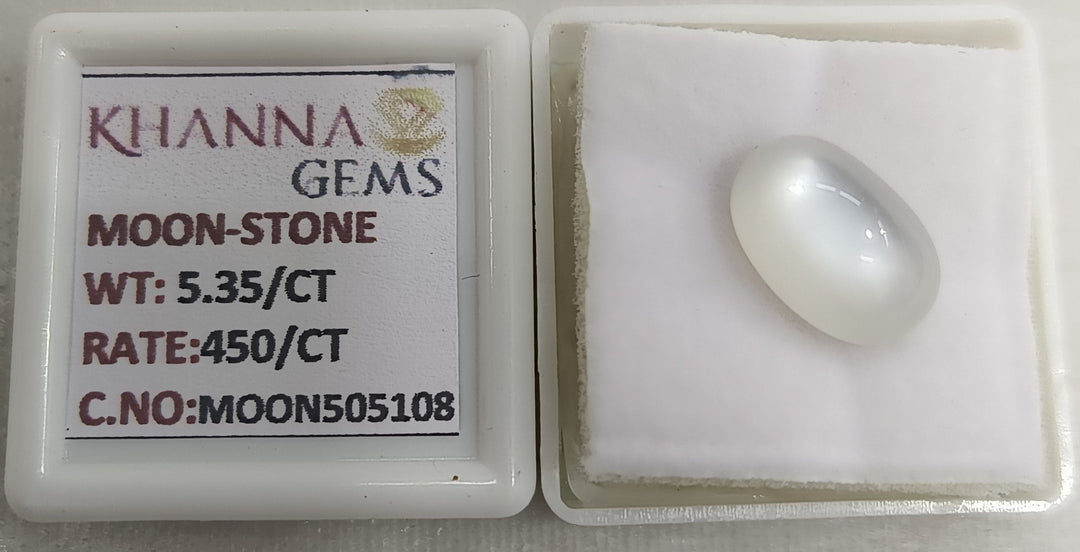 5.35/CT Moon Stone with Govt. Lab Certificate